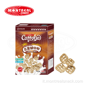 Snack cereali non fritto cibo gonfio per colazione